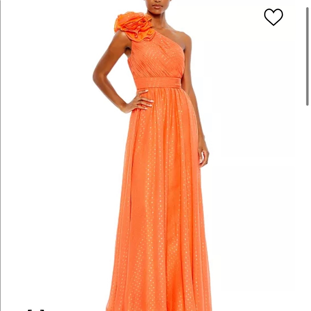 NWT Mac Duggal Gown - Tangerine/orange